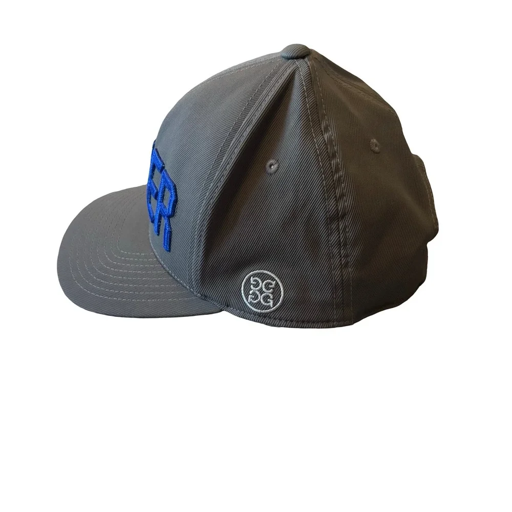 G/FORE River Golf Snapback Hat Grey Blue 110 Flexfit Tech Mens Cap Adjustable